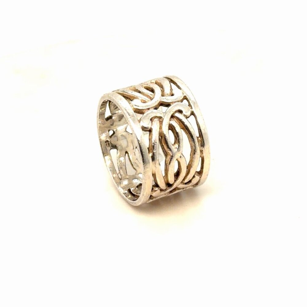 925 Wide Cut-Out Band‎ Ring